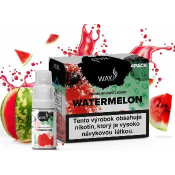 WAY to Vape Watermelon 4 x 10 ml 3 mg