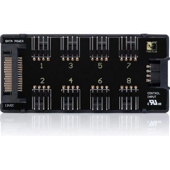 Noctua Контролер за 8 вентилатора Noctua NA-FH1, 5-12V, 3pin/4pin, Черен (NA-FH1)