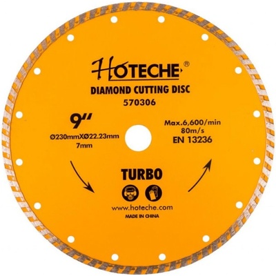 Hoteche Kotúč rezný diamantový 230 x 22,23 x 7 mm 570306