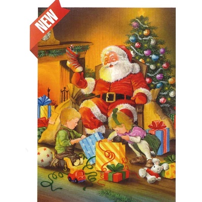 D-Toys - Puzzle Unwrapping gifts with Santa - 240 piese