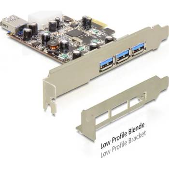 Delock PCI Express карта 3 x външен + 1 x вътрешен USB 3.0