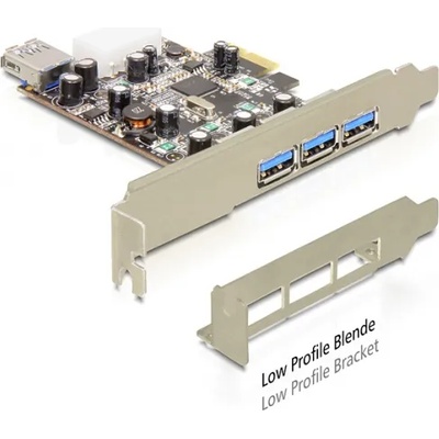 Delock PCI Express карта 3 x външен + 1 x вътрешен USB 3.0