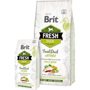 Brit Fresh Duck with Millet Adult Run & Work 2 x 12 kg