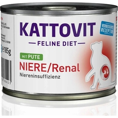 KATTOVIT Feline Diet Niere Renal Morčacie mäso 185 g