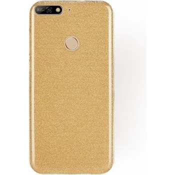 Image 1 of Huawei Силиконов гръб Emily Shining за Huawei Y7 Prime 2018, Златен (6062)