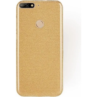 Huawei Силиконов гръб Emily Shining за Huawei Y7 Prime 2018, Златен (6062)