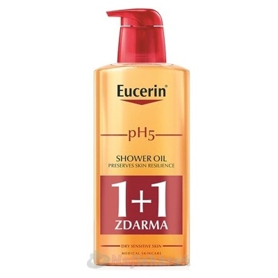 Eucerin pH5 relipidačný sprchový olej pre citlivú pokožku 2 x 400 ml darčeková sada