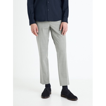 Celio Светлосиви мъжки карирани панталони Celio Fonoel Celio | Siv | МЪЖЕ | 3XL