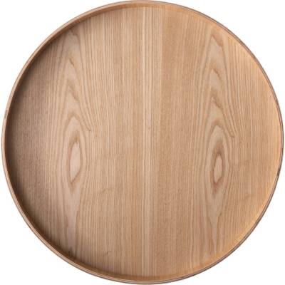 Lunasol Okrúhly podnos Ø 40 cm H: 3.5 cm Elements Wood jaseň