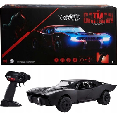 Hot Wheels Auto na dálkové ovládání 1:10 Batman Batmobil