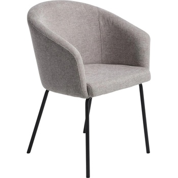 Unique Furniture Светлосив тапициран трапезен стол с подлакътници Easton - Unique Furniture (34690000)