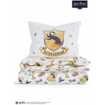 MKLozkoviny.sk Predĺžené obliečky mikroplyš Harry Potter Bifľomor biele 140x220 70x90