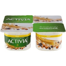 Danone Activia jogurt biely s chia semienkami 4 x 120 g