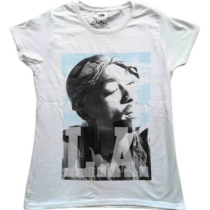 2Pac LA Skyline White L Дамски Риза (2PACTS07LW03)