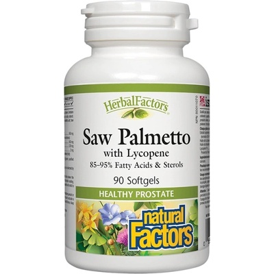 Natural Factors Saw Palmetto with Lycopene [90 Гел капсули]