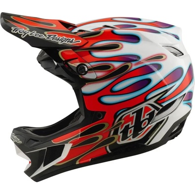 Troy Lee Designs D4 Composite overspray white/red 2025