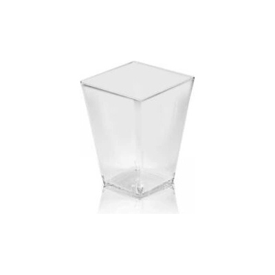 Finger food pohárik hranatý 160ml číry