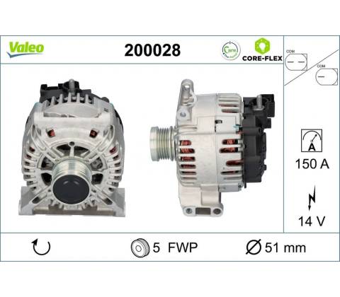 Alternátor VALEO CORE-FLEX 200028