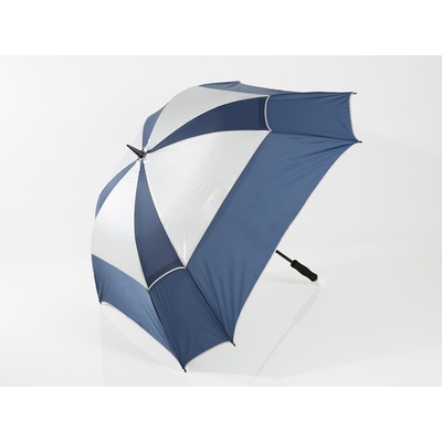 JuCad Telescopic Umbrella Windproof modrá/stříbrná