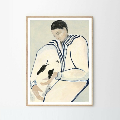Moikka Plagát Man and Dog by Sofia Lind 100x140 cm