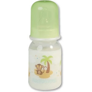 Baby-Nova Стандартно пластмасово шише Baby Nova - 125 ml, маймунка (46000) - ozone