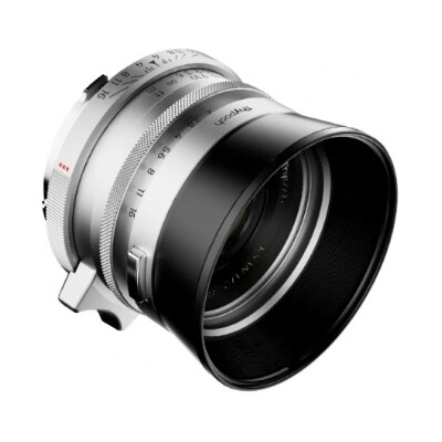 Syntex DZO Thypoch Ksana 35mm f/2 ASPH. Full-frame Photo Lens_with Lens Hood (Leica M, Silver Chrome)