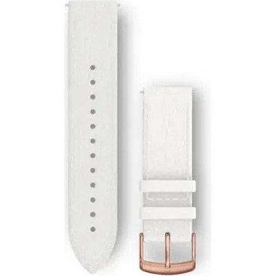 Garmin Бързоосвобождаваща се каишка - Бяла италианска кожа с 18K Rose Gold PVD (20 мм) 010-12691-0B (010-12691-0B)