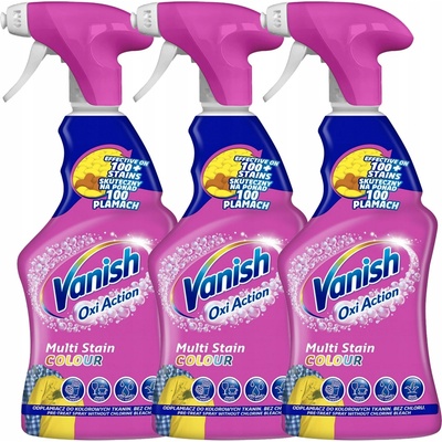 Vanish Sada Oxi Action Odstraňovač Skvrn na Prádlo ve Spreji 3 x 500 ml
