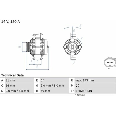 BOSCH Generátor 0986047690