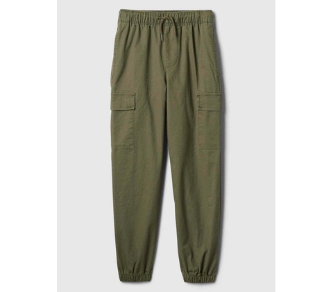 GAP Detské cargo twill tepláky Zelená