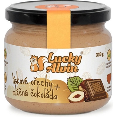 Lucky Alvin Lieskové orechy + mliečna čokoláda 330 g