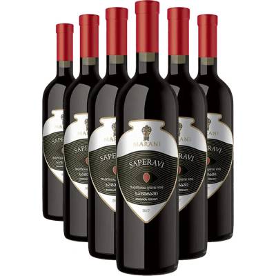 Marani Saperavi Kvevri červené suché víno 13,5% 6 x 750 ml (holá lahev)