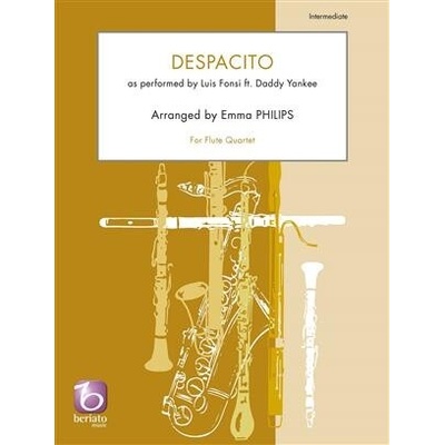 Despacito pre štyri priečne flauty