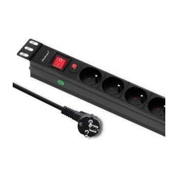 Qoltec power strip for RACK 19 1U 16A PDU CB 8xSchuko 2m