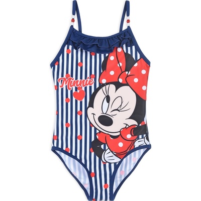 Disney Dievčenské plavky Minnie Prúžky modré