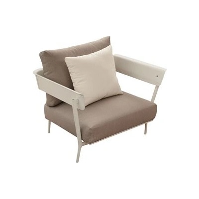 Fast Nízké křeslo Aikana, 86x89x64 cm, rám hliník, venkovní látka kat. Laminated, bez opěrných polštářů