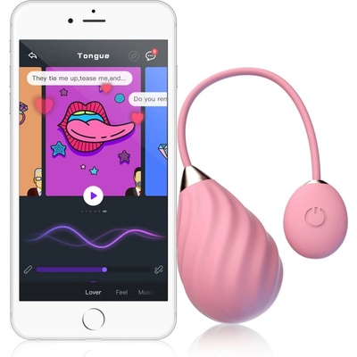 Magic Motion Sundae - умен, акумулаторен вибрационен яйце (розов)