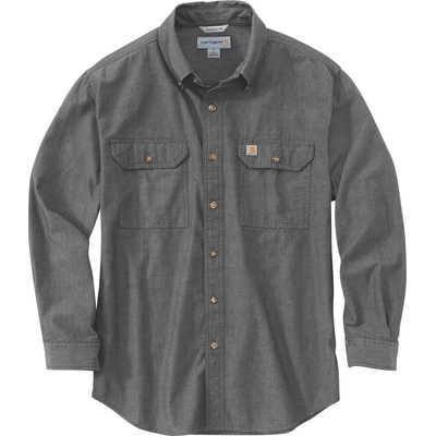 Carhartt Мъжка риза с копчета Carhartt Loose Chambray L/S Shirt - Black Chambray - размер XL (033-2108-0114)