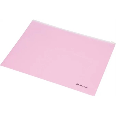 Panta Plast Калъф за документи, a4, pp, с цип, panta plast, пастелно розово 0410-0039-13 (0410-0039-13)