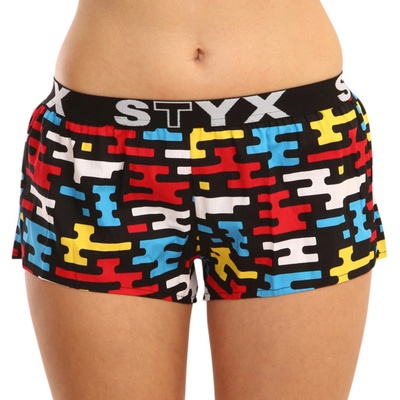 Styx Дамски спортни шорти Styx art rubber flat Styx | Cheren | ЖЕНИ | S
