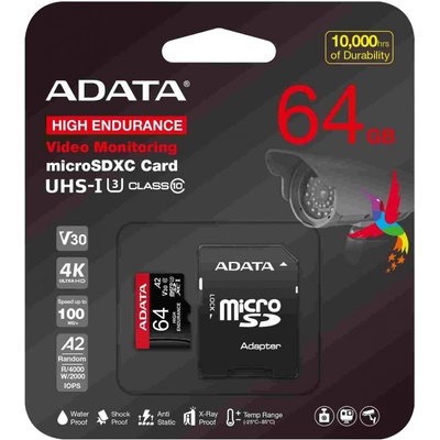 Adata 64GB MicroSDXC AUSDX64GUI3V30SHA2-RA1