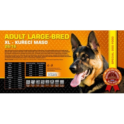 Bardog Super prémiové Adult Large Breed 26/16 15 kg