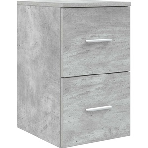 vidaXL Банков шкаф Междинен Бетонно сиво 30 x 35 x 50 см (890361)