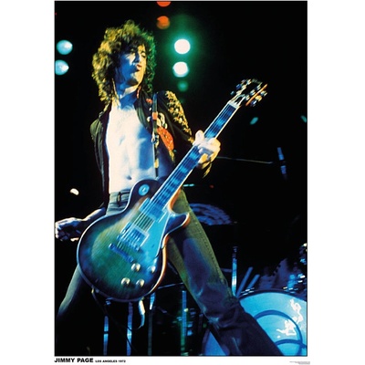 Plagát, Obraz - Led Zeppelin / Jimmy Page - Los Angeles, 59.4 × 84.1 cm