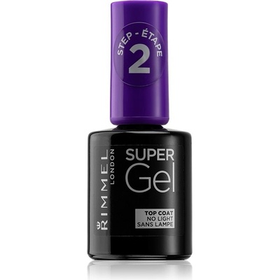 Rimmel London 60 Seconds By Rita Ora vrchní ochranný lak na nehty s leskem 12 ml