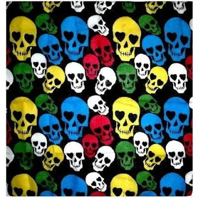 šátek lebky Rocka Skulls Clrd