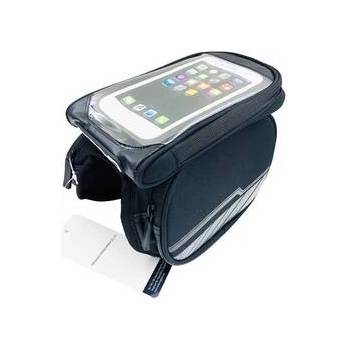 Pouzdro Forever voděodolná brašna na kolo s odnímatelným pouzdrem na telefon, černé