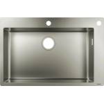 Hansgrohe Кухненска мивка Hansgrohe S71 от неръждаема стомана 76x50 см (43308800) Мивка за вграждане