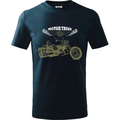 Moto trike tričko detské tmavomodrá