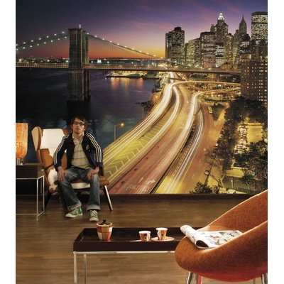 Komar 8-516 Fototapeta New York Night rozměr 368 cm x 254 cm